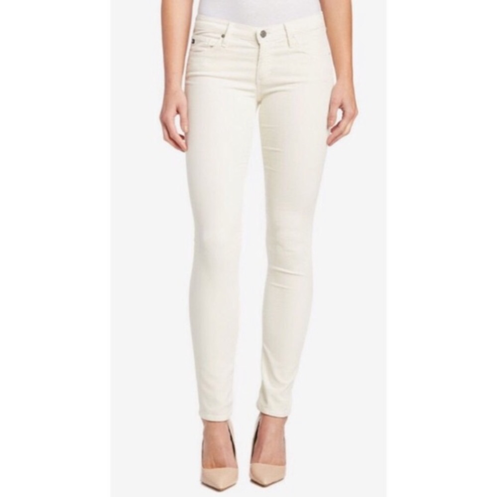 AG Cigarette Leg (The Stilt) Cream Corduroy 28R
